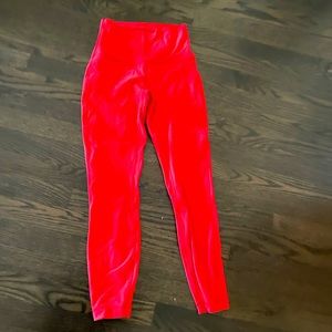 Lululemon align pant; size 4 pale raspberry. Mint condition.